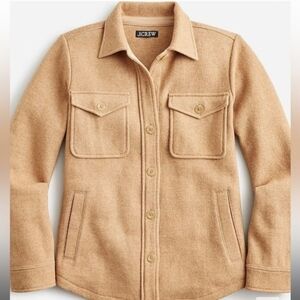 J. Crew Wool Shirt Jacket Tan Small NWOT